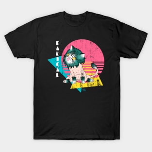 Radical 80s Cat T-Shirt